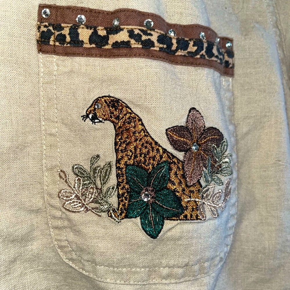 Cabin Creek Leopard Button Up